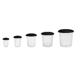 CONJ MANT PLASNEW 5PCS TRANSP RED 216