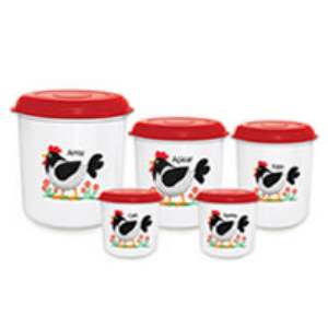 CONJ MANTIMENTO INJETEMP 05 PC FLORAL PR