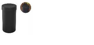 LIXEIRA 09,0 BASCULANTE PRETA COZA 0008