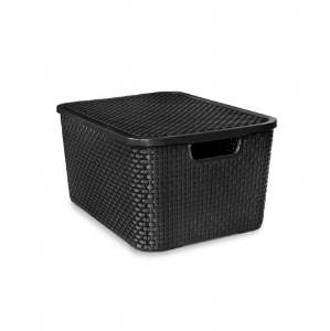CAIXA RATTAN ARQPLAST PRETA 07L 25588
