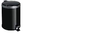 LIXEIRA  12 L VIEL PRETA PED TP PL 3574